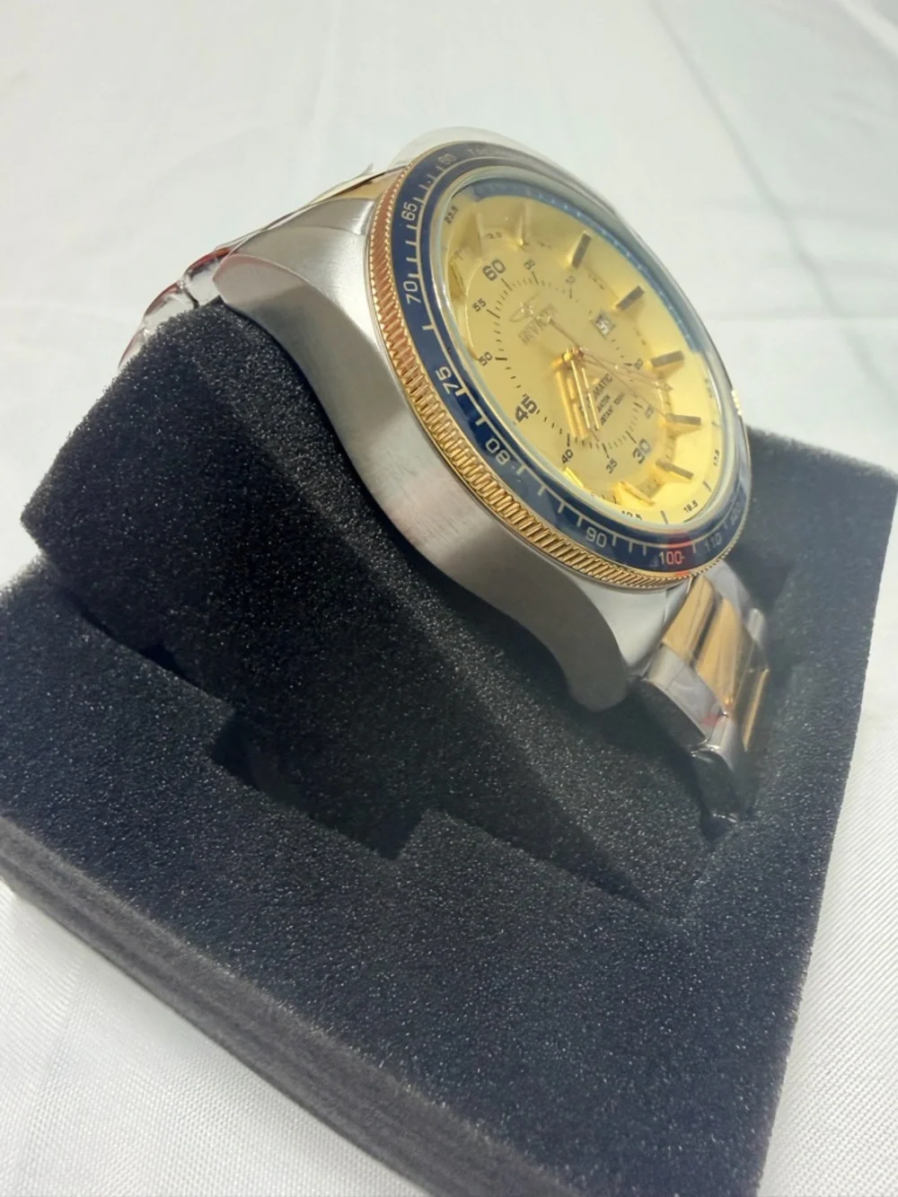 Invicta Men’s 2 Tone Automatic Watch with Gold Dial